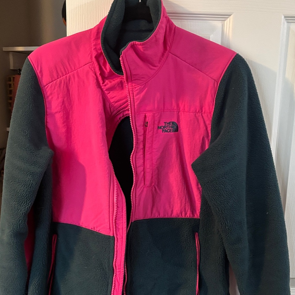 The North Face Women's Fuchsia and Black Ski Jacket